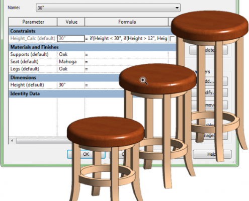 چگونه پارامترهای ساده در محیط فمیلی Family- Revit ایجاد کنیم؟