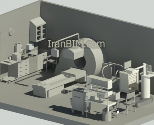 اتاق سی تی اسکن فمیلی مدل revit
