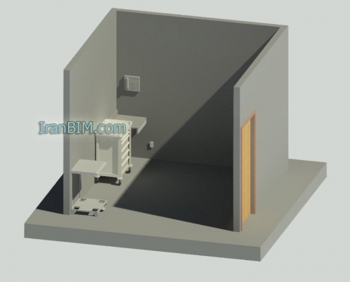 مدل آماده اتاق آزمایش Revit
