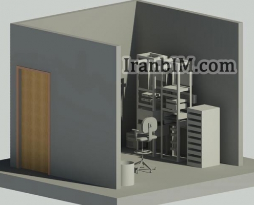 اتاق سرور مدل آماده رویت Revit