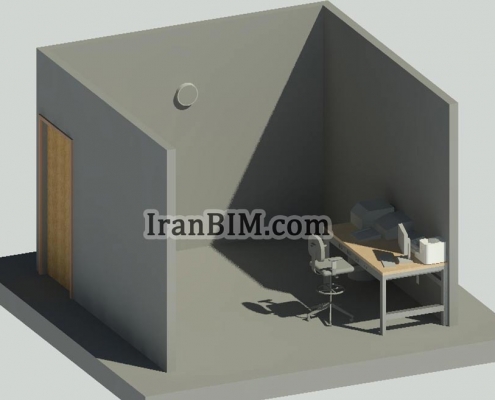 مدل آماده رویت اتاق اداری
