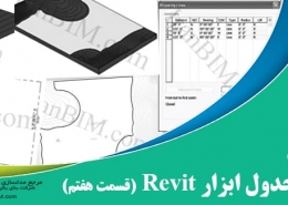 اصول پایه و جدول ابزار revit قسمت هفتم