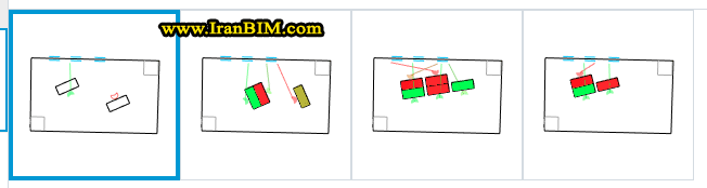 Revit سپس پیش نمایش راه حل های تولید شده را نشان می دهد