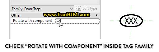 گزینه Rotate with component رویت