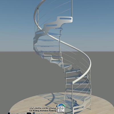 فمیلی رویت - family revit پله آماده دانلود فمیلی